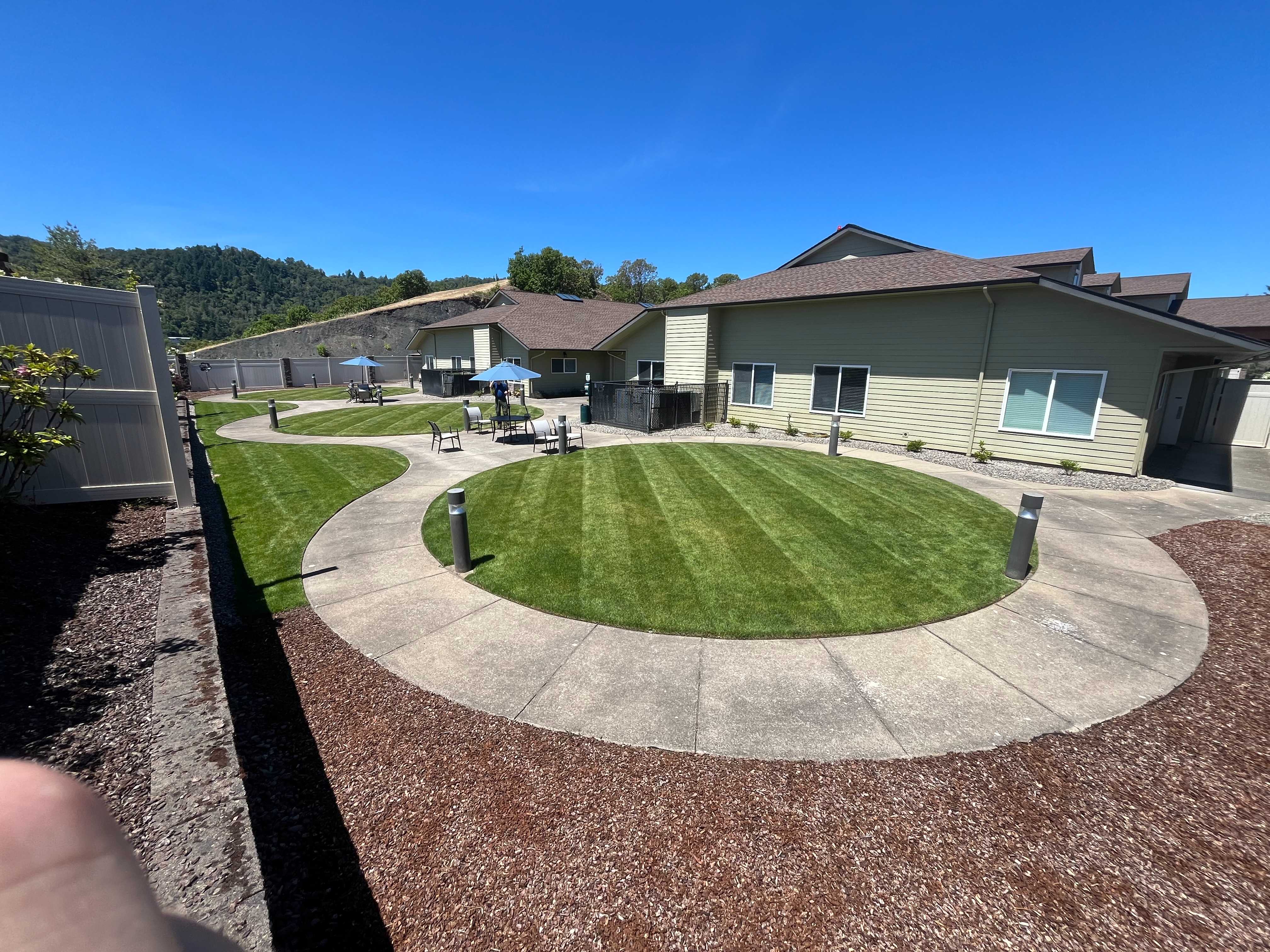 Lawn care in Myrtle Creek Oregon by Peridot Landscaping